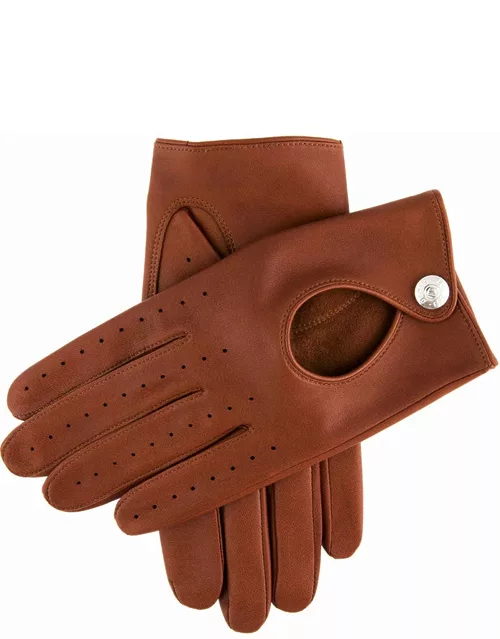 Dents Men's Leather Driving Gloves In Highway Tan