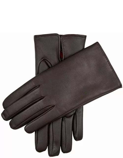 Dents Men's Cashmere Lined Touchscreen Leather Gloves In Black