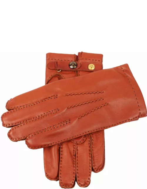 Dents Men's Handsewn Chamois Lined Leather Gloves In Highway Tan