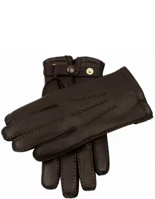 Dents Men's Handsewn Lambskin Lined Leather Gloves In Brown