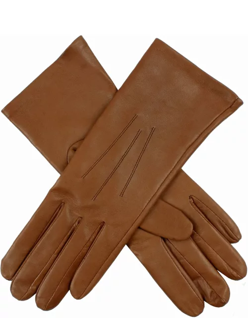 Dents Women's Silk Lined Leather Gloves In Tan