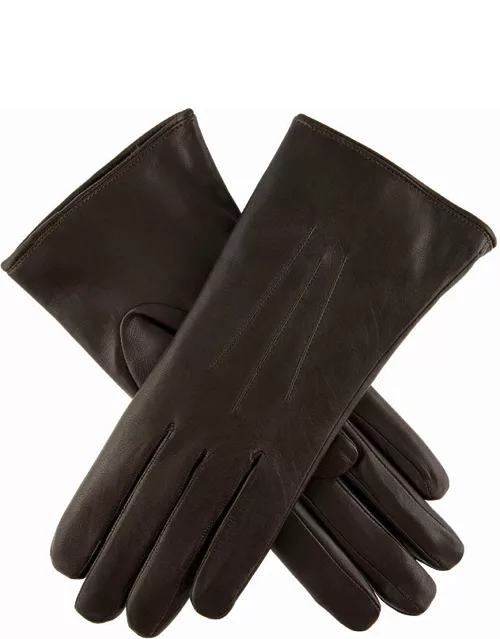Dents Women's Fur Lined Leather Gloves In Mocca