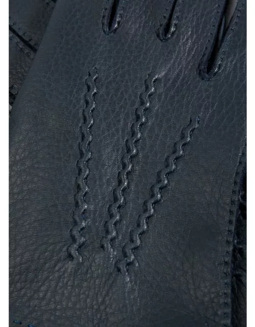 Dents Women's Unlined Deerskin Leather Gloves In Navy