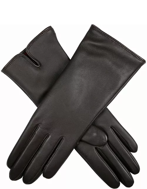 Dents Women'S Cashmere Lined Touchscreen Leather Gloves In Mocca