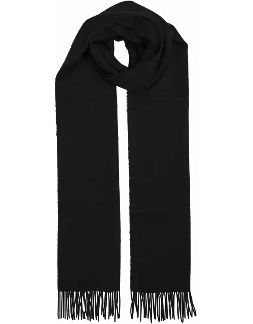 Dents Plain Cashmere Scarf With Gift Box In Black