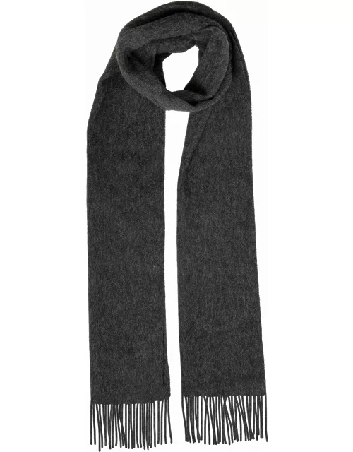 Dents Men's Lambswool Scarf In Charcoa