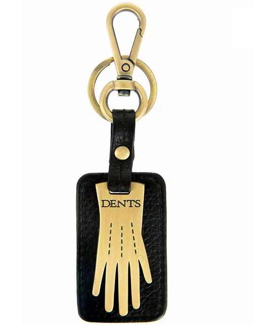 Dents Dents Glove Keyring With Gift Box In Black/antique Bras