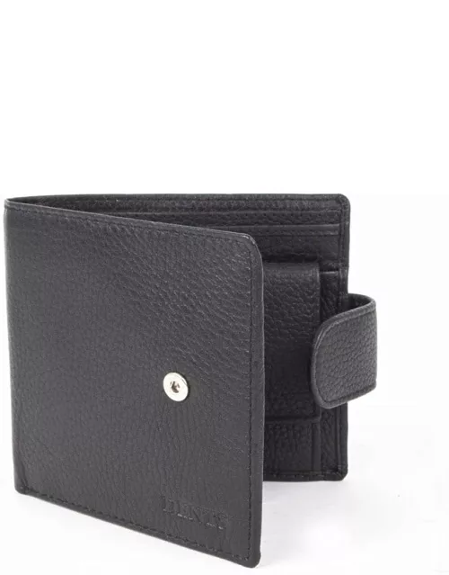 Dents Pebble Grain Leather Billfold Wallet With Rfid Blocking Protection In Black