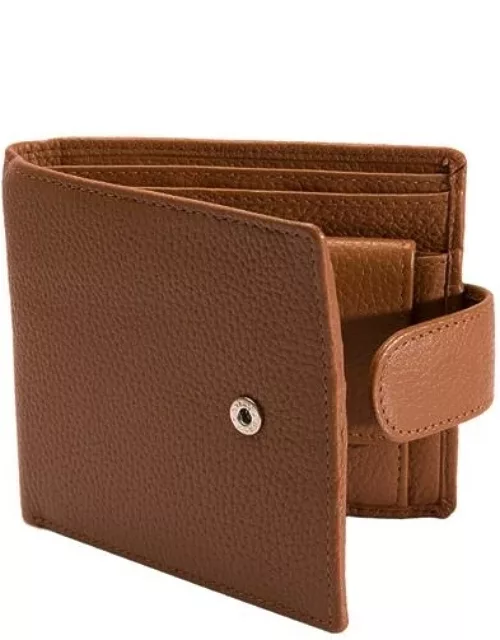 Dents Pebble Grain Leather Billfold Wallet With Rfid Blocking Protection In Cognac