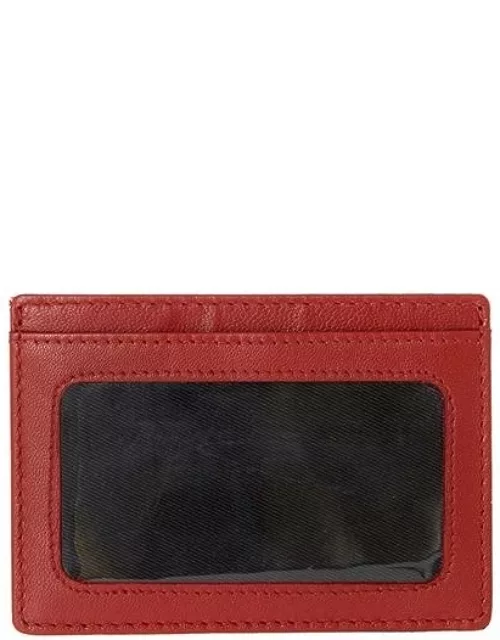 Dents Hairsheep Gloving Leather Credit Card Holder With Rfid Blocking Protection In Black/berry