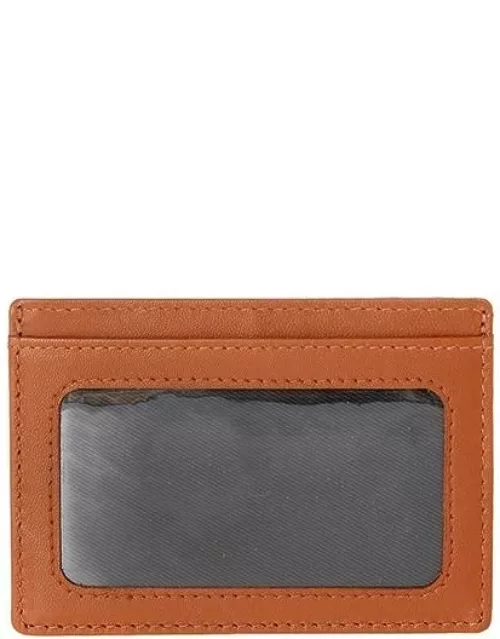 Dents Hairsheep Gloving Leather Credit Card Holder With Rfid Blocking Protection In Black/high Tan