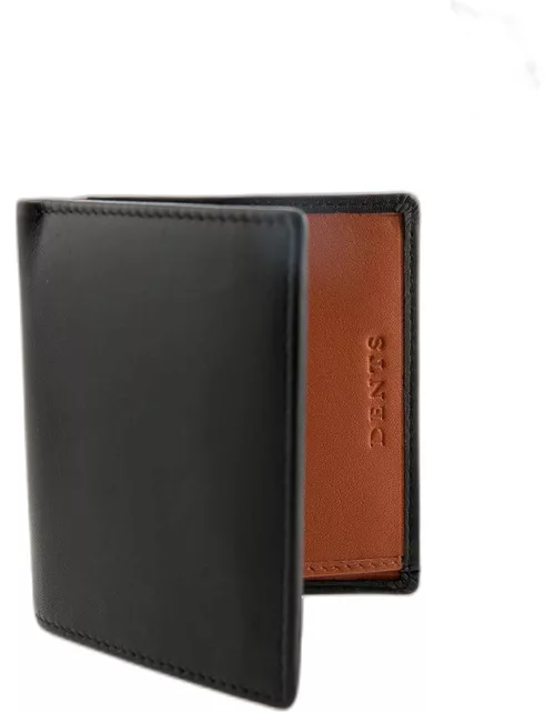Dents Hairsheep Gloving Leather Small Wallet With Rfid Blocking Protection In Black/high Tan