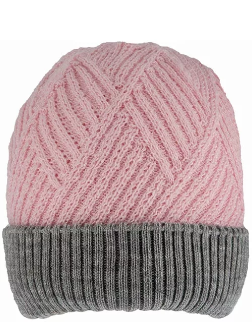 Dents Women'S Patchwork Cable Knit Beanie Hat In Candyflos