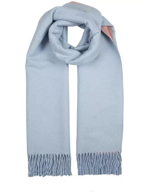Dents Women's Plain Midweight Sparkle Scarf In Sky Blue