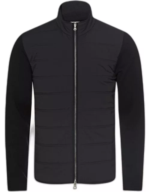 Terence Merino - Wadded Quilted Jacket In Night Iris Blue