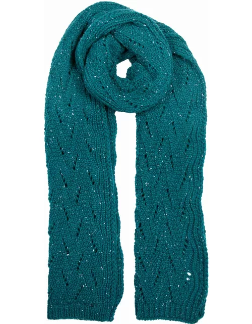 Dents Women's Lace Knit Scarf In Petro