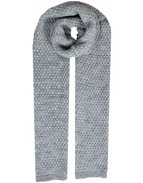 Dents Women'S Bubble Knit Scarf In Dove Grey