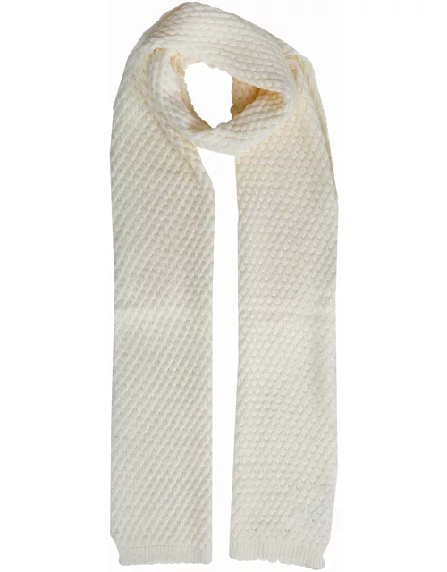 Dents Women'S Bubble Knit Scarf In Winter White