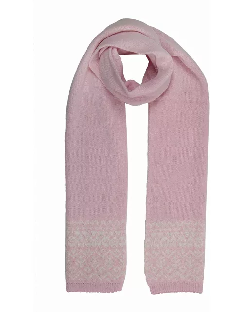 Dents Women'S Fair Isle Knitted Scarf In Candyflos
