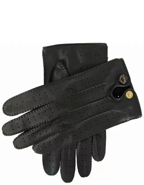 Dents Men's Handsewn Leather Driving Gloves In Black