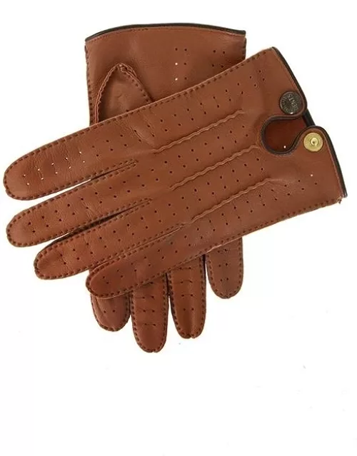 Dents Men's Handsewn Leather Driving Gloves In Highway Tan