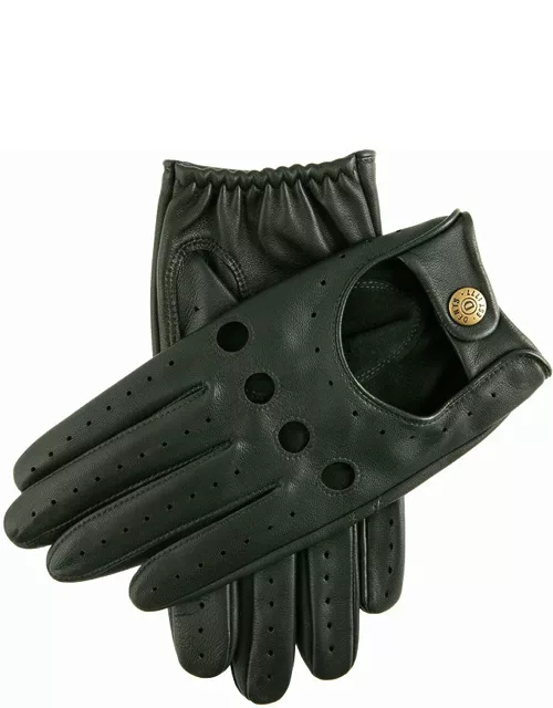 Dents Men's Classic Leather Driving Gloves In British Racing Green