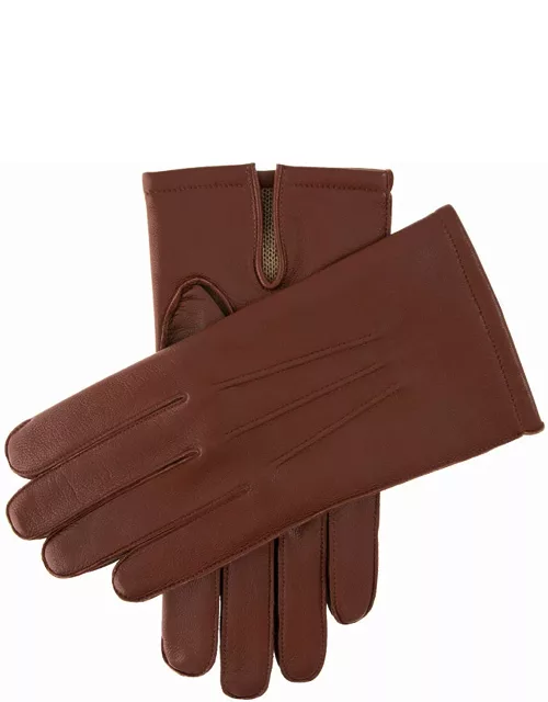 Dents Men's Wool Blend Lined Leather Gloves In Eng Tan