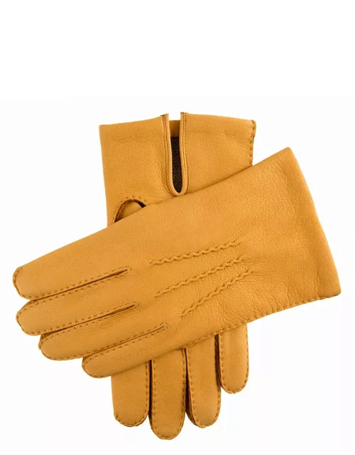 Dents Men's Cashmere Lined Deerskin Gloves In Cork