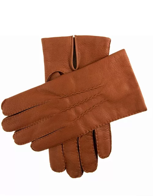 Dents Men's Cashmere Lined Deerskin Gloves In Havana