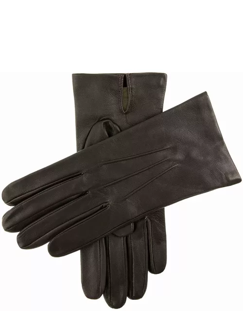 Dents Men's Silk Lined Leather Gloves In Brown