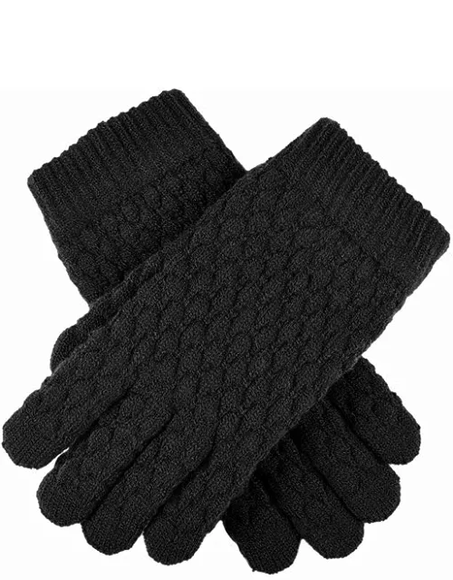Dents Women'S Bubble Texture Knit Glove In Black