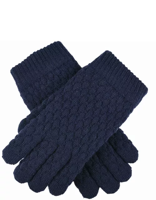 Dents Women'S Bubble Texture Knit Glove In Navy