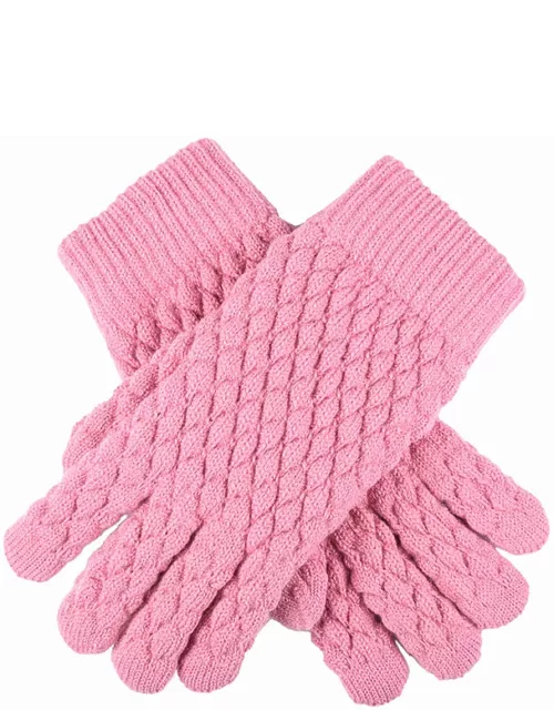 Dents Women'S Bubble Texture Knit Glove In Orchid