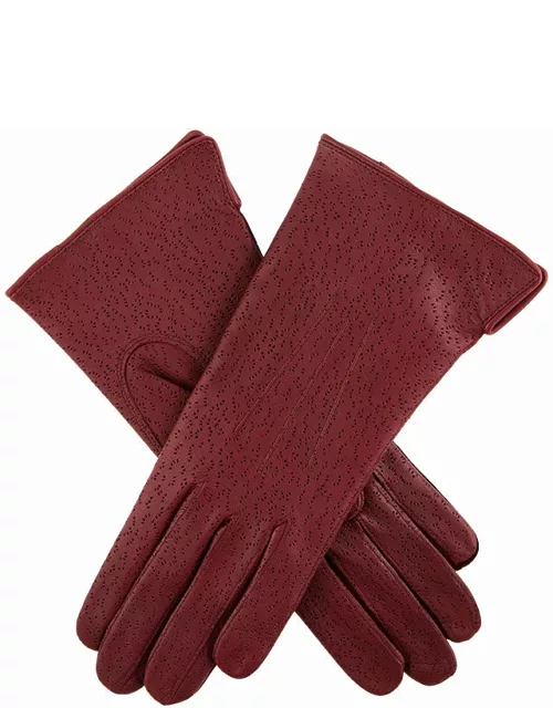 Dents Women's Imipec Leather Gloves In Claret