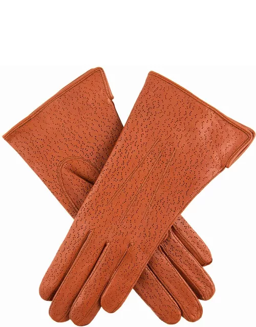 Dents Women's Imipec Leather Gloves In Cognac