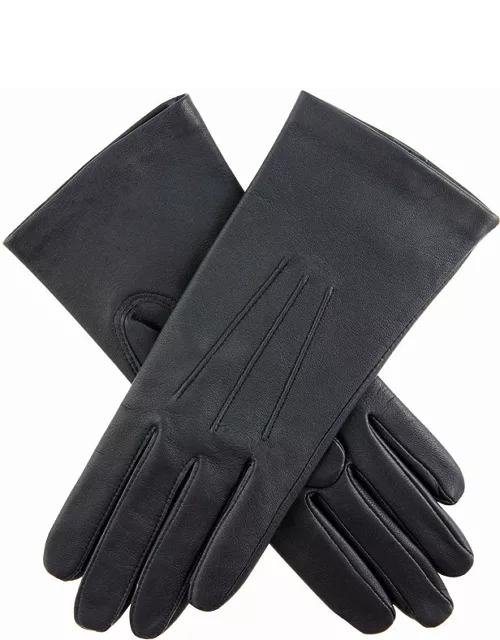 Dents Women's Silk Lined Leather Gloves In Navy