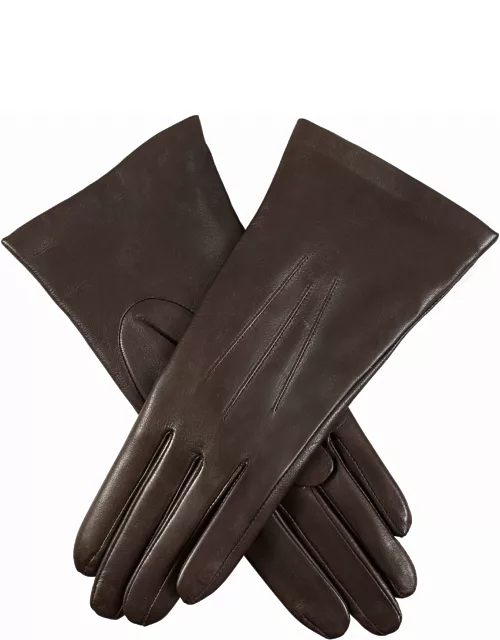 Dents Women'S Cashmere-Lined Touchscreen Leather Gloves In Mocca