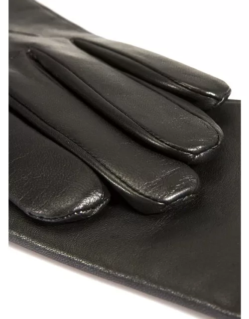 Dents Women's Cashmere Lined Leather Gloves In Charcoa