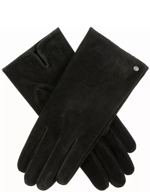 Dents Women's Suede Gloves In Black