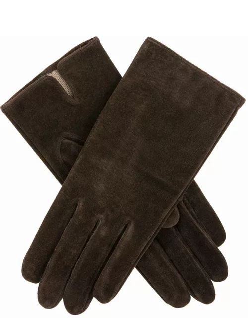Dents Women's Suede Gloves In Mocca