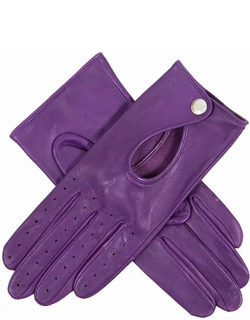 Dents Women's Leather Driving Gloves In Amethyst