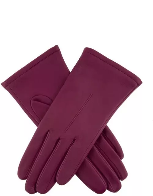 Dents Women's Single Point Leather Gloves In Hot Pink