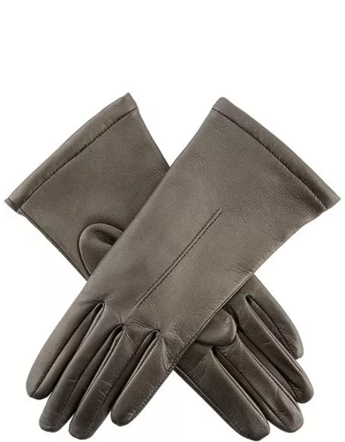 Dents Women's Single Point Leather Gloves In Pewter