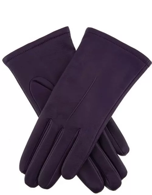 Dents Women's Single Point Leather Gloves In Violet