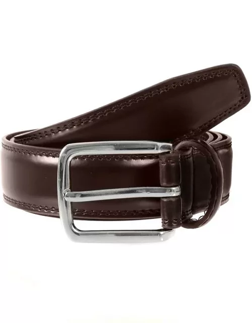 Dents Men's Plain Leather Belt In Brown