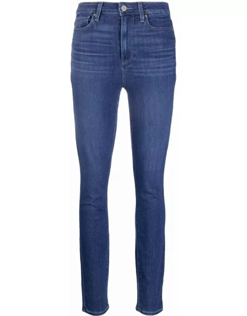 Blue high-waisted skinny jean