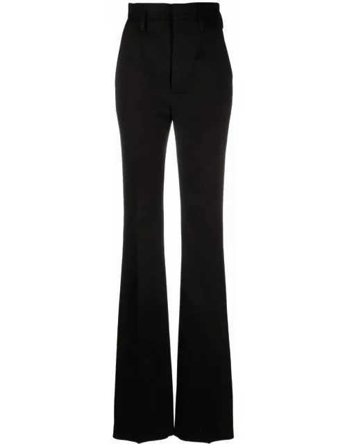 Tailored black high-waisted pant