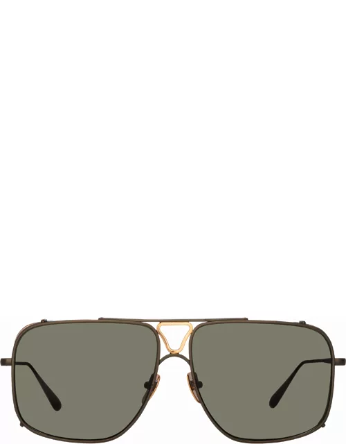 Enzo Aviator Sunglasses in Nicke