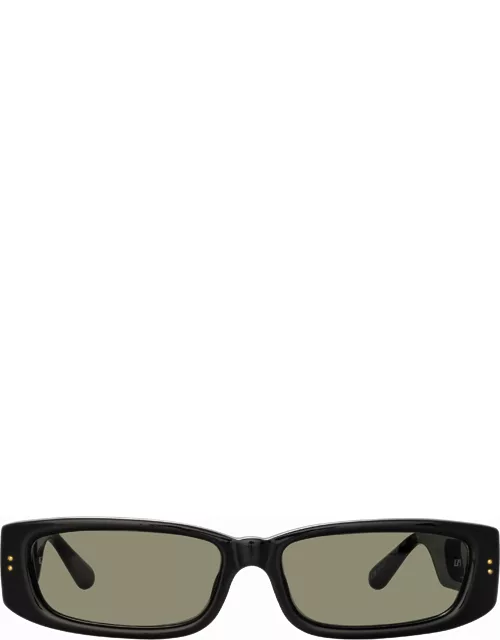 Talita Rectangular Sunglasses in Black