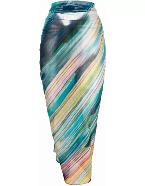 Pareo with multicolored Daylight mirage print